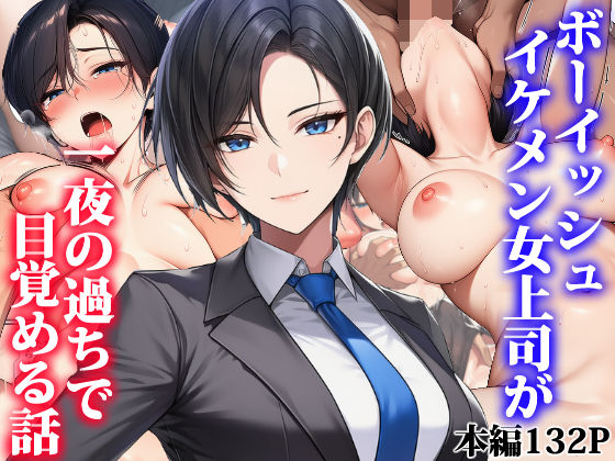 【全編フル】ボーイッシュイケメン女上司が一夜の過ちで目覚める話（エロ漫画）