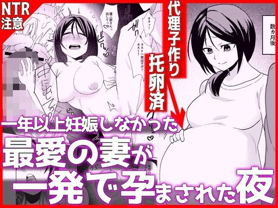 【全編フル】1年以上妊娠しなかった最愛の妻が一発で孕まされた夜（エロ漫画）